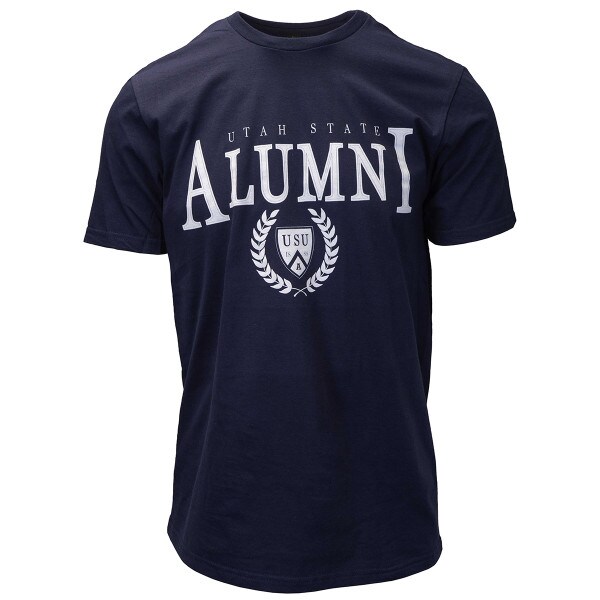 Utah State alumni leaf shield t-shirt navy